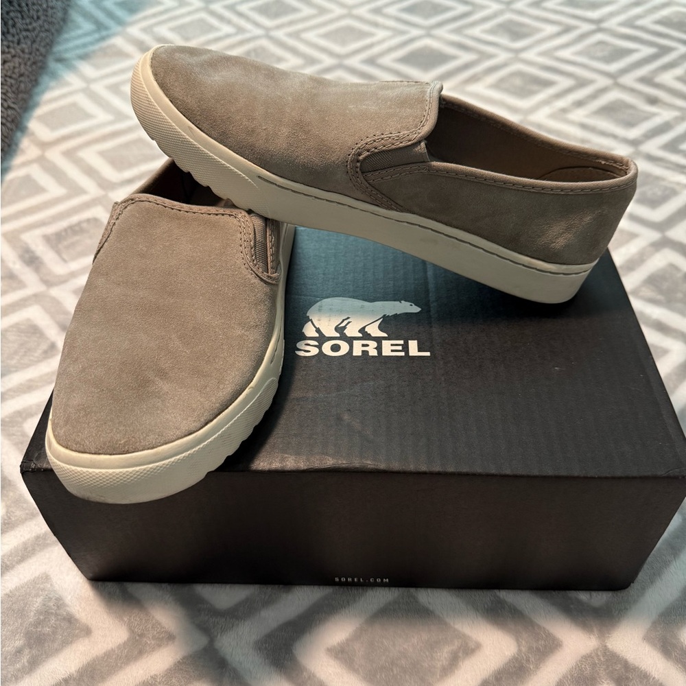 Sorel Campsneak Slip-On Shoes in Gray